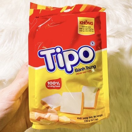 COMBO 4 GÓI BÁNH TRỨNG TIPO - gói 115gr