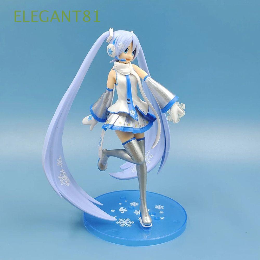 Mô hình búp bê Hatsune Miku bằng PVC họa tiết hoạt hình để bàn trang trí