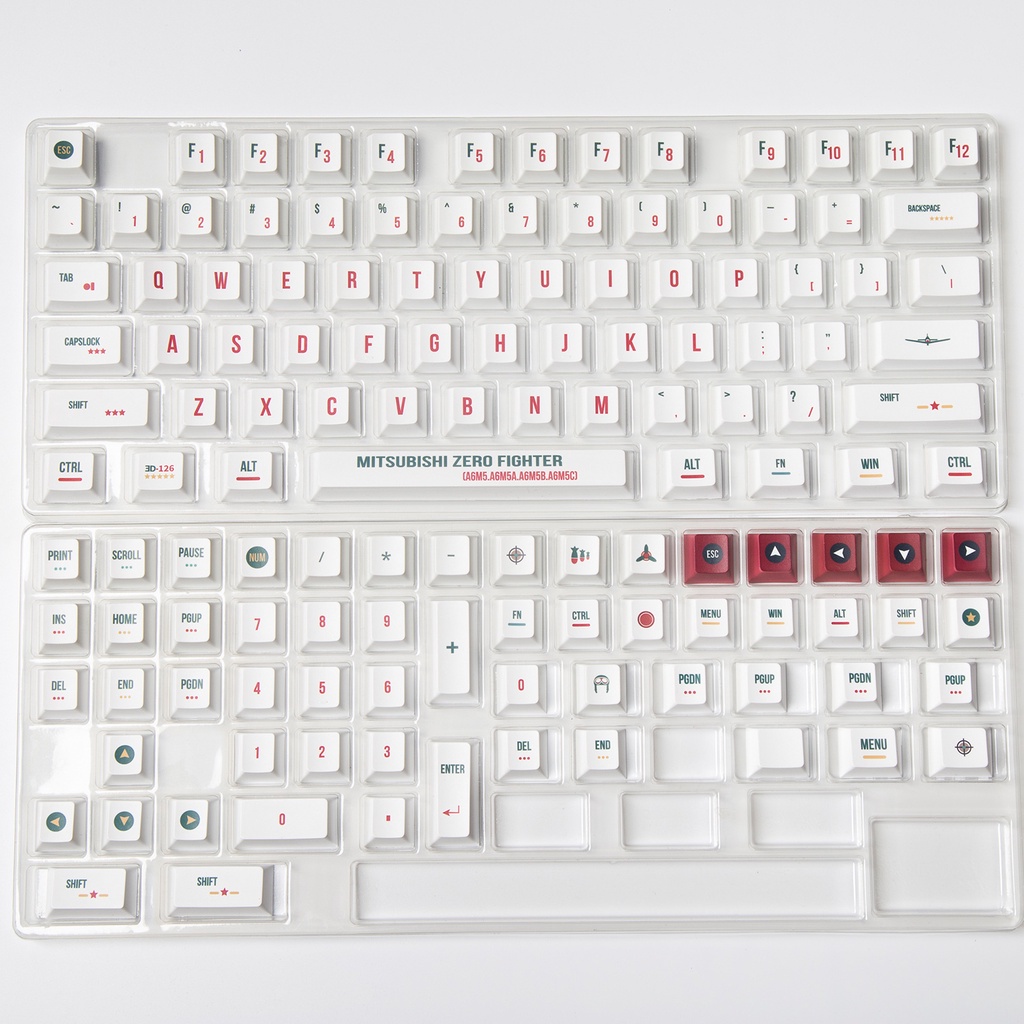 Keycap GMK Clone phi công 132 keys chất liệu pbt profile cherry dành cho bàn phím cơ
