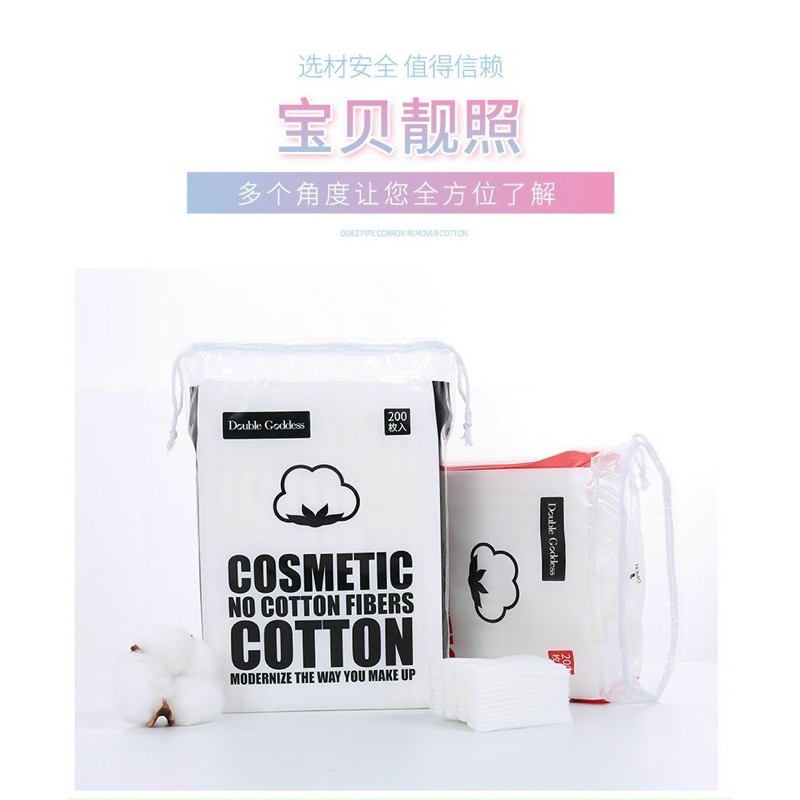 Combo 4 gói bông tẩy trang cotton nội địa trung