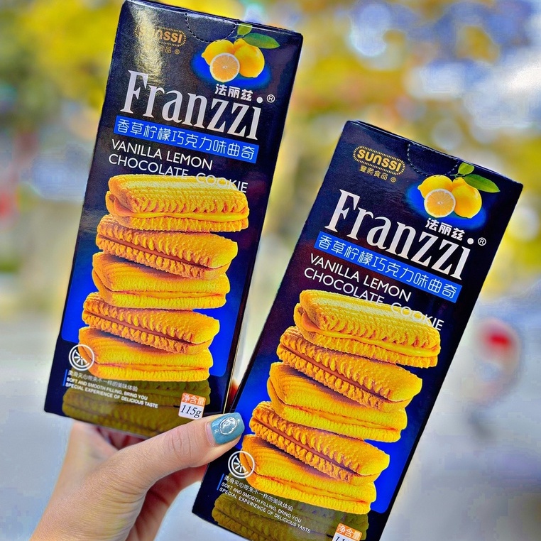 Bánh Quy Franzzi Kem 115G 100G 5 Vị Date mới Siêu HOT