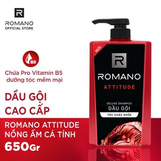 Combo 10  Dầu gội hương nước hoa Romano Attitude 650g (Mẫu Mới)