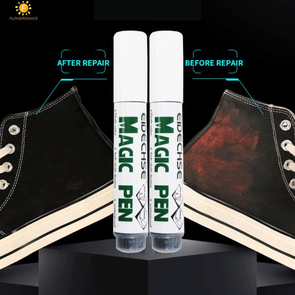 Mới Giày Vải Sửa Chữa Màu Bút Mềm Vải Nhuộm Di Động Chống Nước Đa Năng Magic Tân Trang Làm Trắng Bút Nhanh Khô FLOWERDANCE