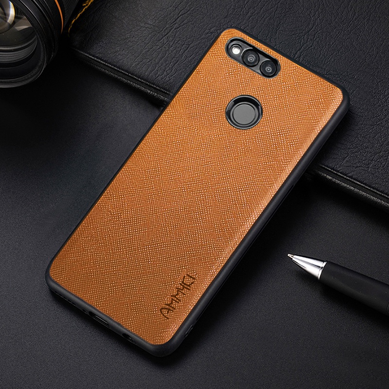 Ốp Điện Thoại Silicone Họa Tiết Đan Chéo Cho Huawei Honor 7X 7C V9 Huawei Enjoy 7S 8 Plus Y7 Y9 2018 P Smart