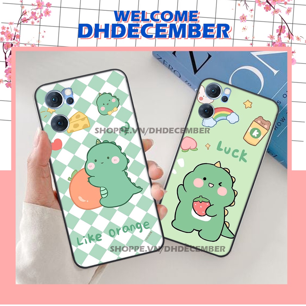 Ốp lưng Oppo RENO 7 5G - ỐP BẢO VỆ CAMERA in hình khủng long , gấu nâu xinh xắn, siêu cute  mà còn vô cùng RẺ -ĐẸP
