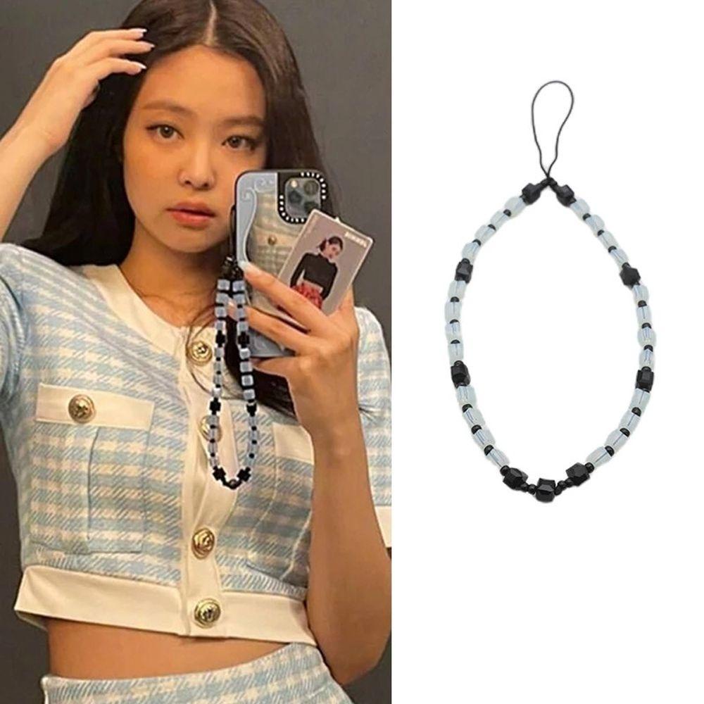 Dây Treo Điện Thoại Chống Thất Lạc Mặt Vuông Phối Đồ Trang Sức Hiệu GLENES Cho Nữ