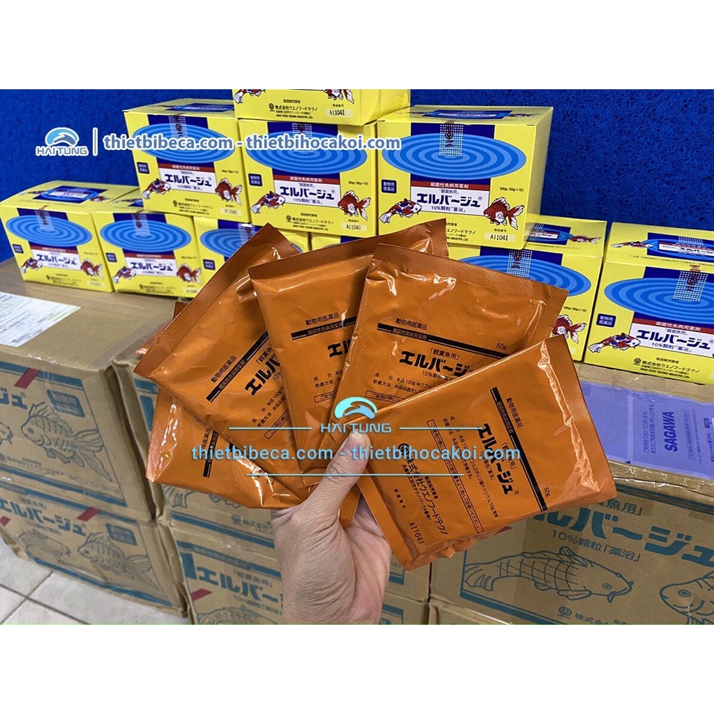 Chế phẩm sát khuẩn dưỡng cá ELBAGIN - YELLOWPOWDER 50g,100g