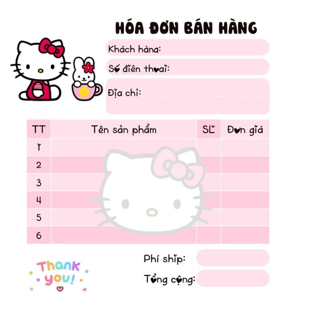 Combo 3 cuốn hoá đơn mini 2 liên