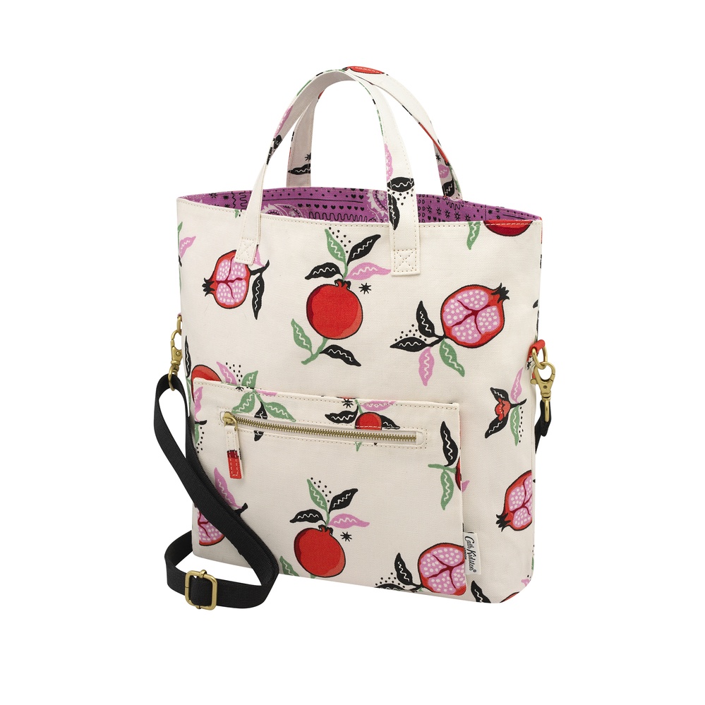 Cath Kidston - Túi đeo chéo 2 mặt/Reversible Cross Body - Pomegranate - Cream -1048711