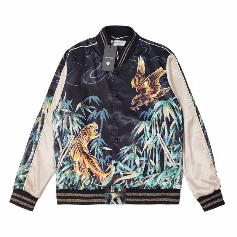 Áo khoác S@int Laur3nt eggle tiger bomber jacket
