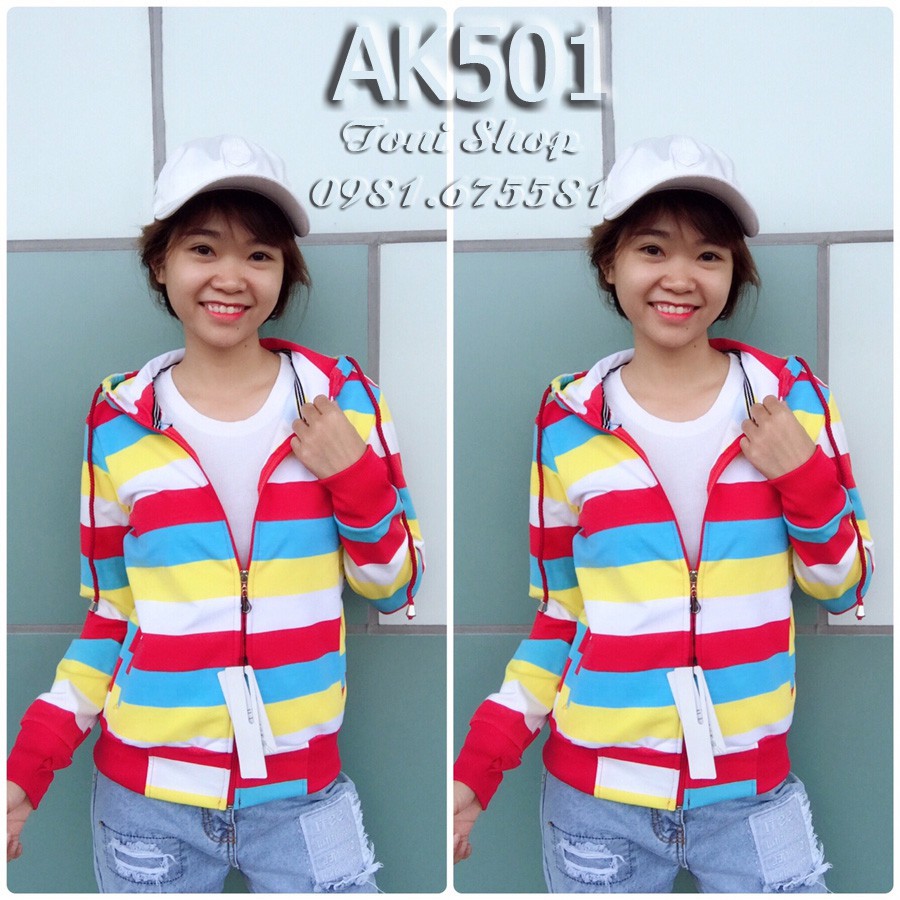 💖ÁO KHOÁC NỮ Cầu Vồng (Dày Dặn) | BigBuy360 - bigbuy360.vn