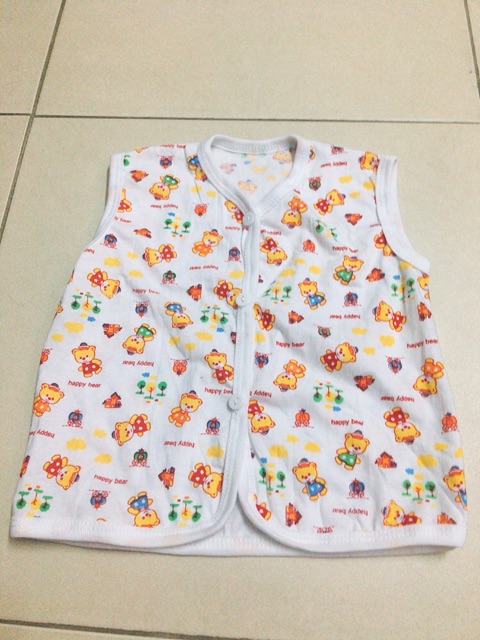 Áo gile 2 lớp 100% cotton cho bé mặc siêu ấm : + 1k phí shopee nha các mon