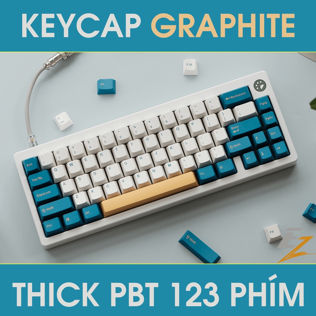 [Mã 153ELSALE2 giảm 7% đơn 300k] Keycap Cho Bàn Phím Cơ Merlin OEM Profile 123 Phím | Ezpc