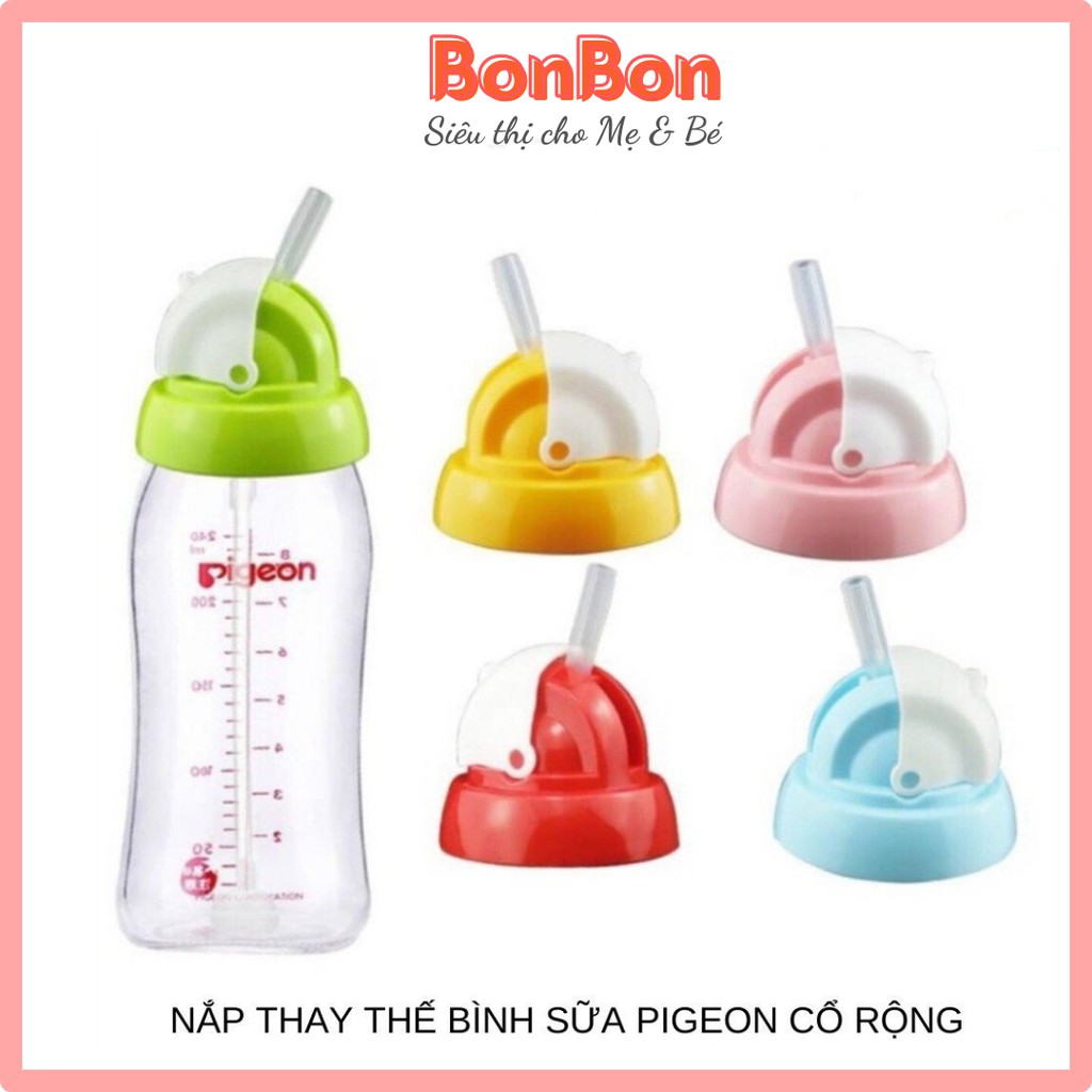 Nắp Bật Uống Nước Bình Sữa Cổ Rộng Pigeon, Lansinoh Và Các Loại Bình Cổ Rộng Khác