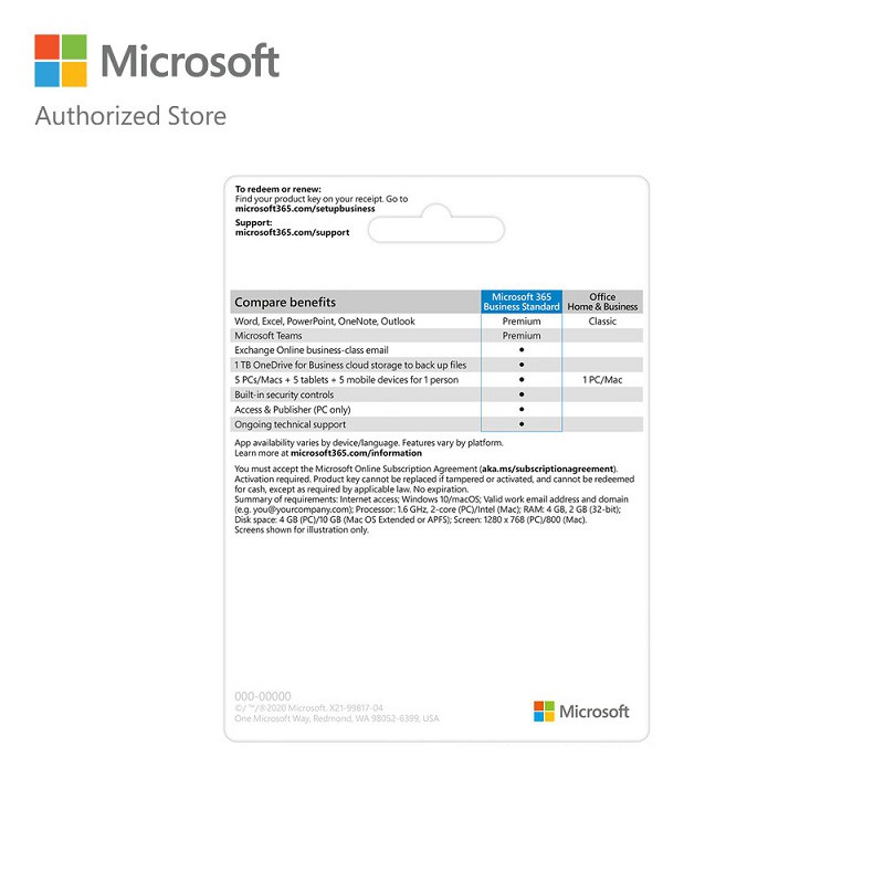 [Mã ELMALL300 giảm 7% đơn 500K] Phần mềm Microsoft Office 365 Business | WebRaoVat - webraovat.net.vn