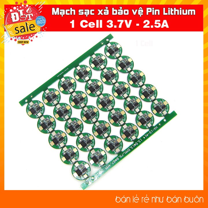 ✅  [RẺ NHẤT VIỆT NAM]Mạch sạc xả bảo vệ Pin Lithium 1 cell 3.7V / 3A