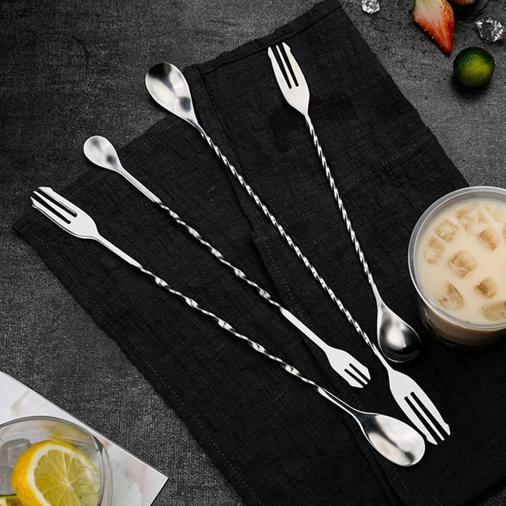 YIYU Muỗng Uống Trà Và Cà Phê Thiết Kế Hai Đầu Tiện Dụng