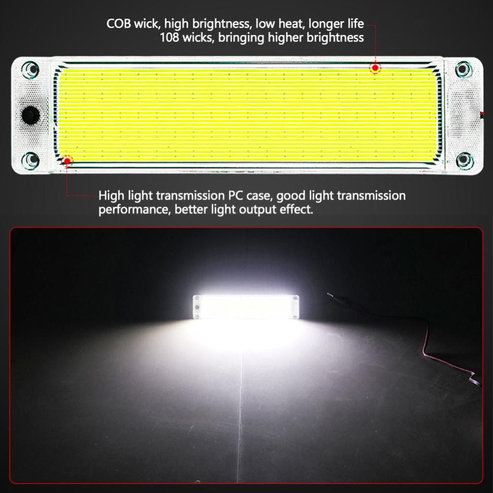 Đèn LED 108 COB 12-24V Gắn Trần Nhà K7X4 Đọc Sách Cho Xe Tải
