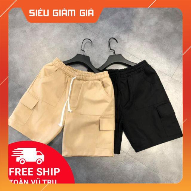 Quần short túi Hộp Nam Nữ Unisex