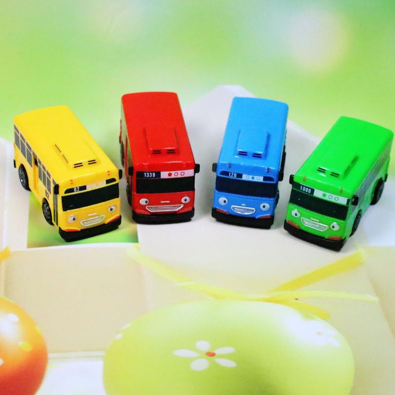 thu nhỏ tayo xe buýt nhỏ nhựa bé đồ chơi ít tayo rani rogi gani xe buýt
