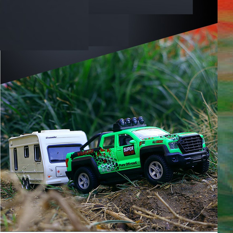 Bộ xe ô tô mini đồ chơi trẻ em tỉ lệ 1:36 có âm thanh và đèn