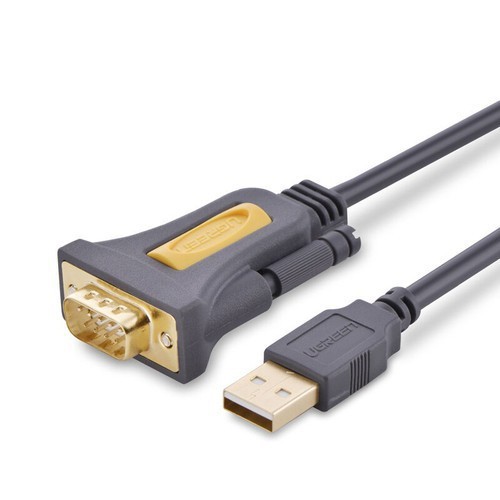 Cáp USB 2.0 To Com RS232-DB9 UGREEN 20222 Dài 2M - Hàng Chính Hãng