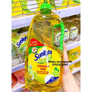 Nước rửa chén sunlight chanh chai 1,5kg 1.5kg