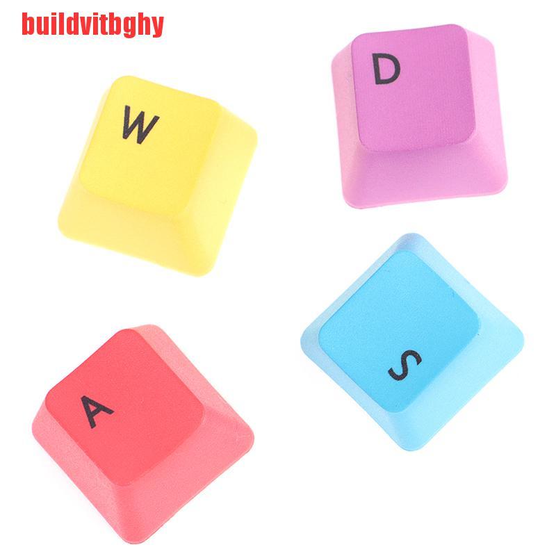 {buildvitbghy}9 Key Keycap WASD Mechanical Keyboard Keycaps OEM Profile PBT RGBY Modifiers IHL