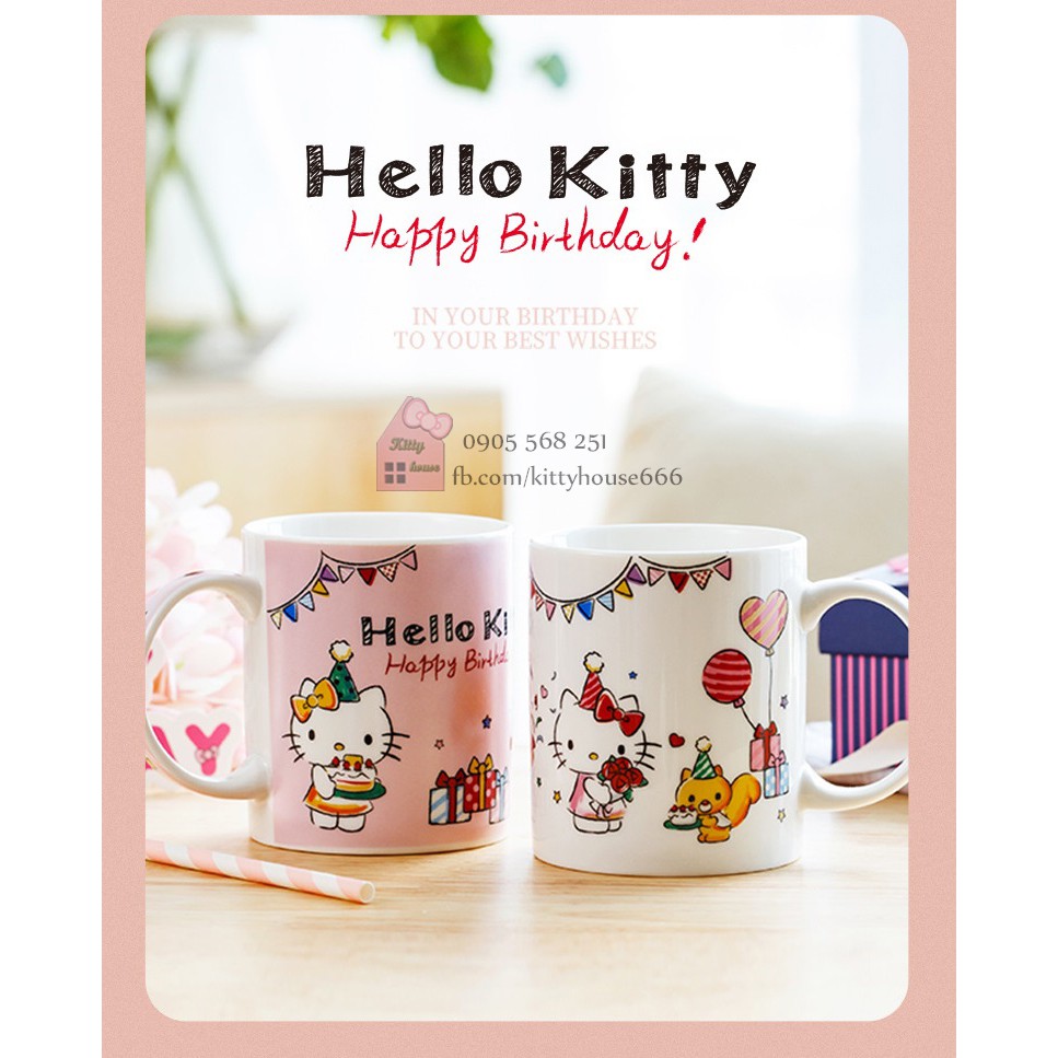 🌻LY SỨ HELLO KITTY  🎀 KITTY HOUSE