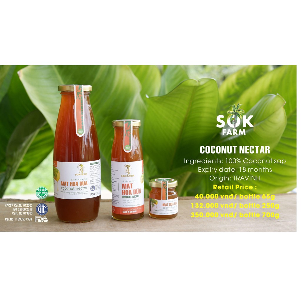 [MUA 2 TẶNG 1] Mật Hoa Dừa Sokfarm Nguyên Chất - Hủ 65g - Đặc Sản Trà Vinh | BigBuy360 - bigbuy360.vn