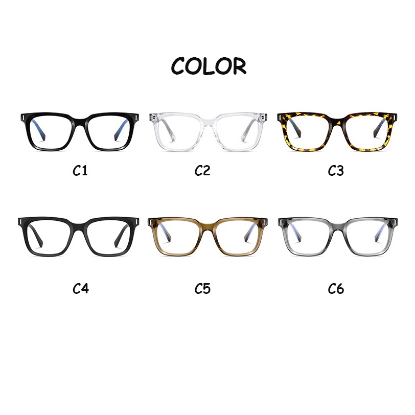 Kính Chống Ánh Sáng Xanh TR90 Phong Cách Hàn Quốc Thời Trang Cho Nam  COD