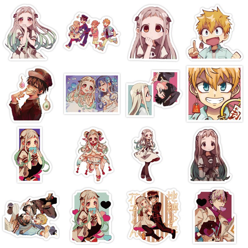 Y&P| Hình Dán Chống Nước Toilet-Bound Hanako Kun Nhật Bản Anime Mũ Bảo Hiểm Máy Tính Xách Tay Hành Lý Dán Thiết Lập, 50 tờ