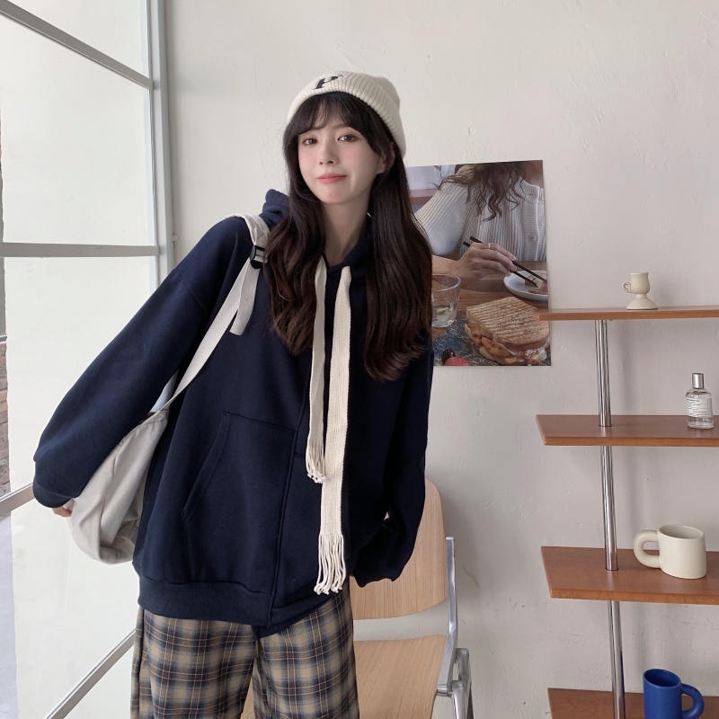 Áo hoodie SUXI tay dài thiết kế mới thời trang mùa thu cho phái nữ