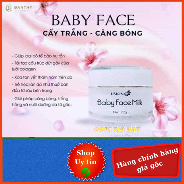 Kem baby face milk trắng hồng da Đan Thy _ FREE SHIP_ HÀNG CHÍNH HÃNG