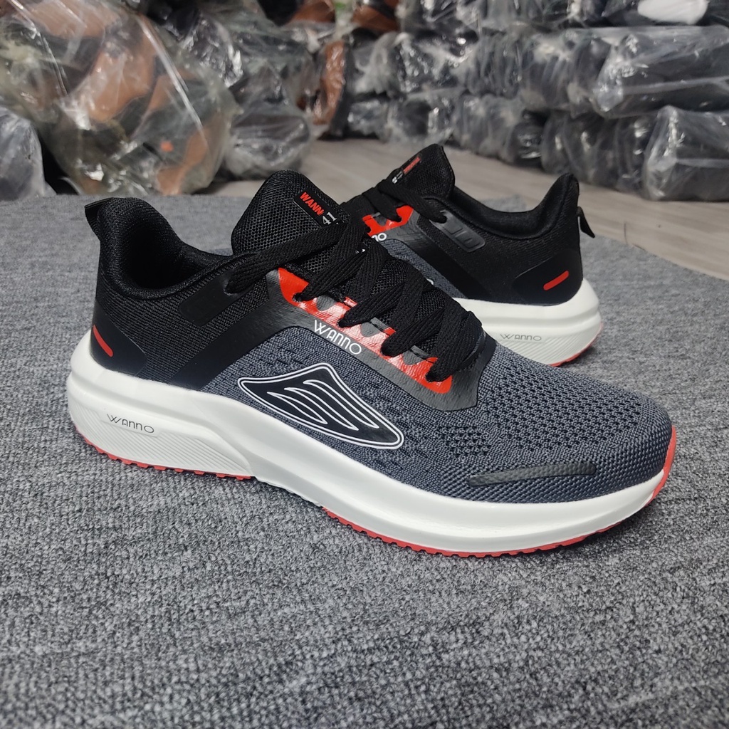 Giày thể thao nam chính hãng cao cấp wanno nhiều màu sản phẩm bảo hành 12 tháng chạy bộ tập gym đi chơi (wn11)