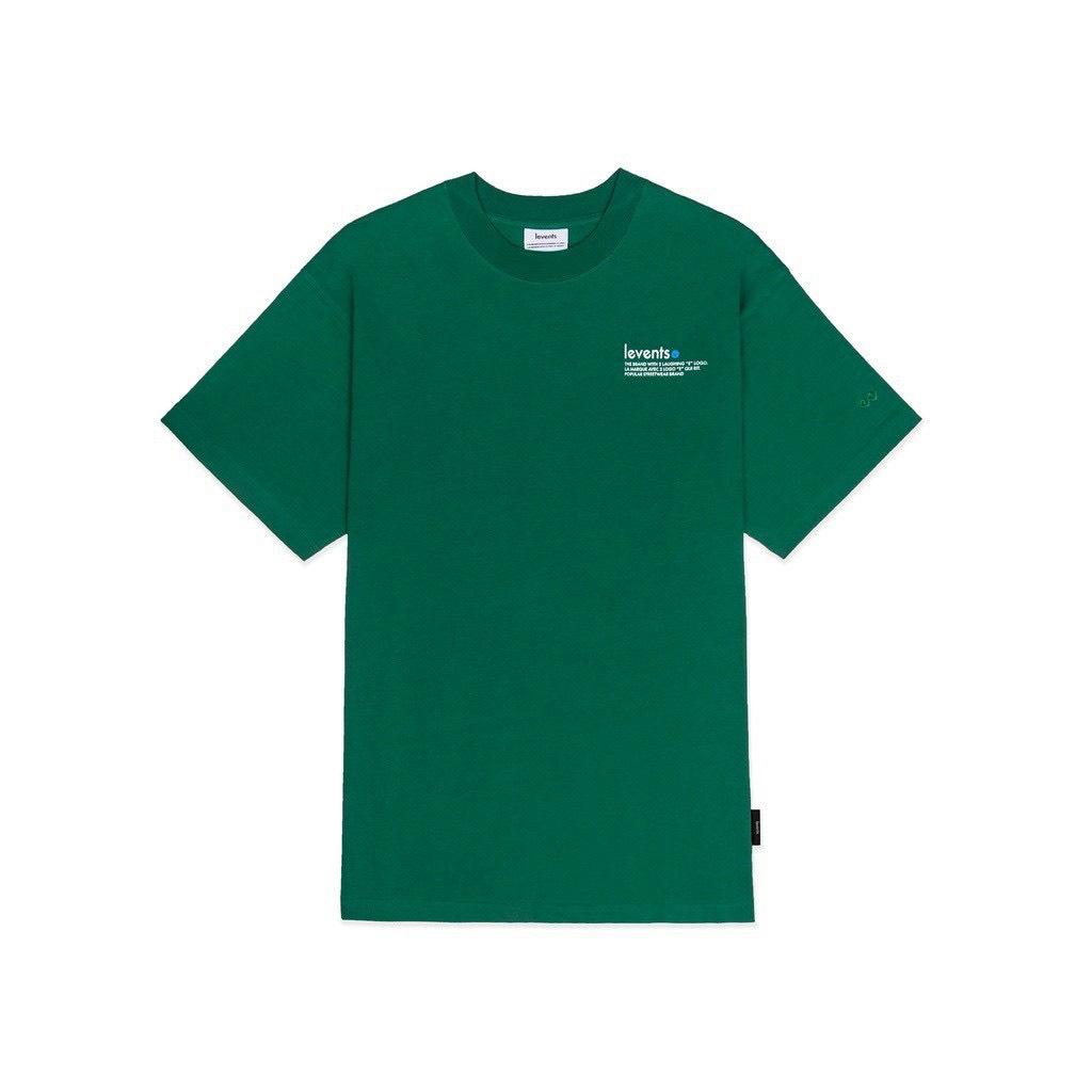 Áo thun Le.vents POPULAR LOGO 2.0 TEE BLACK/ WHITE/Green/Blue tay lỡ form rộng