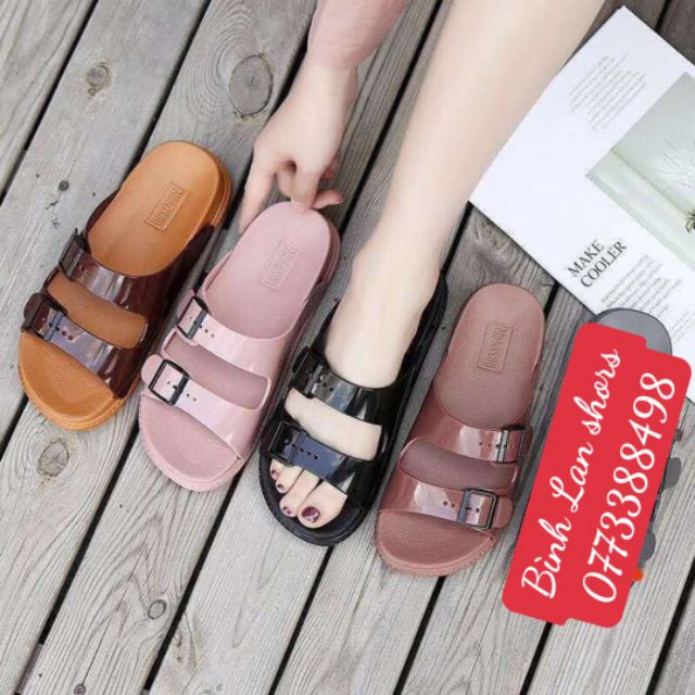 Dép nhựa dẻo 2 quai đế 2 phân
