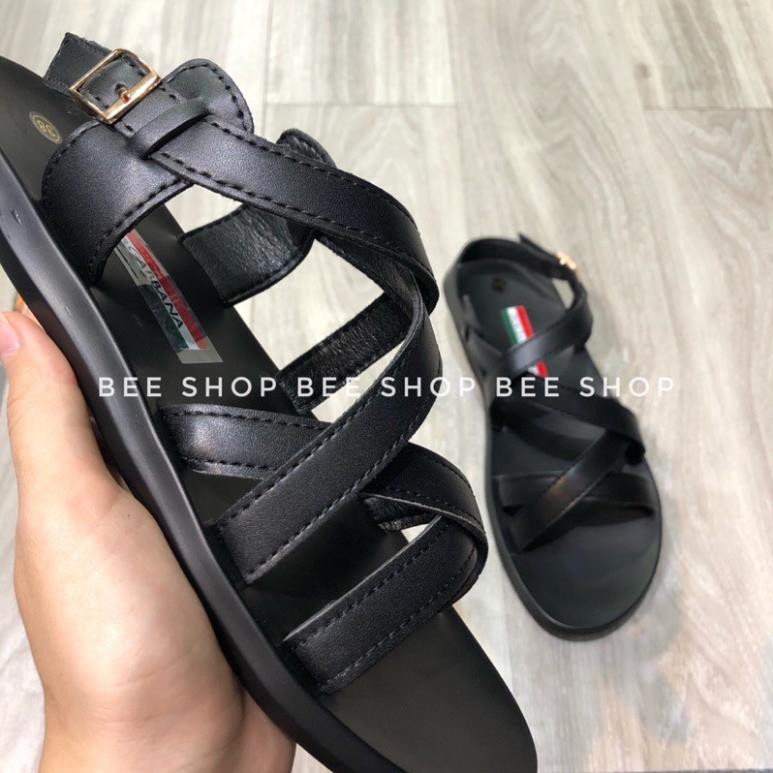 Dép quai hậu DG da bò đế cao su - Dép sandal DG nam - Dép xỏ ngón - Bee Shop -az1