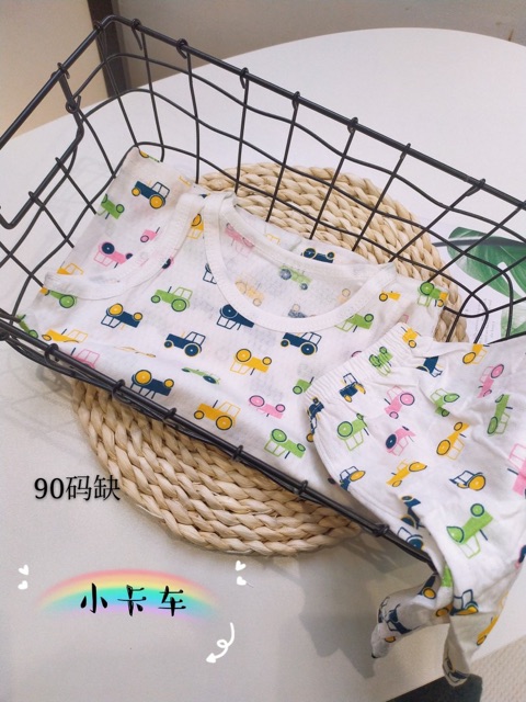 Bộ Ba Lỗ Chất Thông Hơi Hàng Quảng Châu size 73-110 cho bé 6 tháng đến 4 tuổi