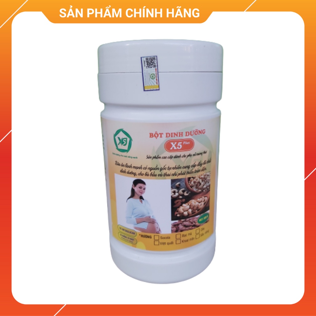 [Sữa Hạt Bà Bầu] 500Gr Bột Dinh Dưỡng X5,Gần 30 Loại Ngũ Cốc Nảy Mầm Dành Cho Mẹ Mang Thai Có Sữa Gầy,Dễ Hấp Thụ,Dễ Uống