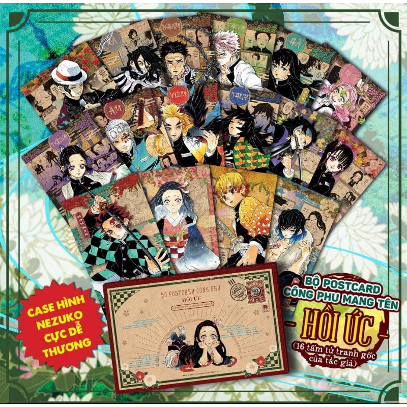 Bộ 16 postcard kimetsu no yaiba 20