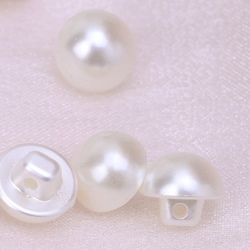 Set 50 hạt nút ngọc trai nhân tạo dùng để trang trí áo quần/đồ thủ công đẹp mắt
