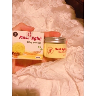 Mask nghệ đắp mặt 1 hộp 50g trắng sáng mịn hết mụn, mờ thâm nám