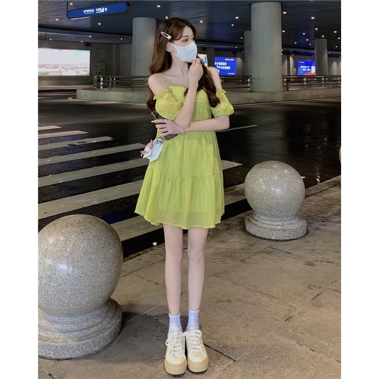 Đầm váy babydoll tiểu thư đũi mềm xinh xắn dáng xoè tầng Kozoda D81