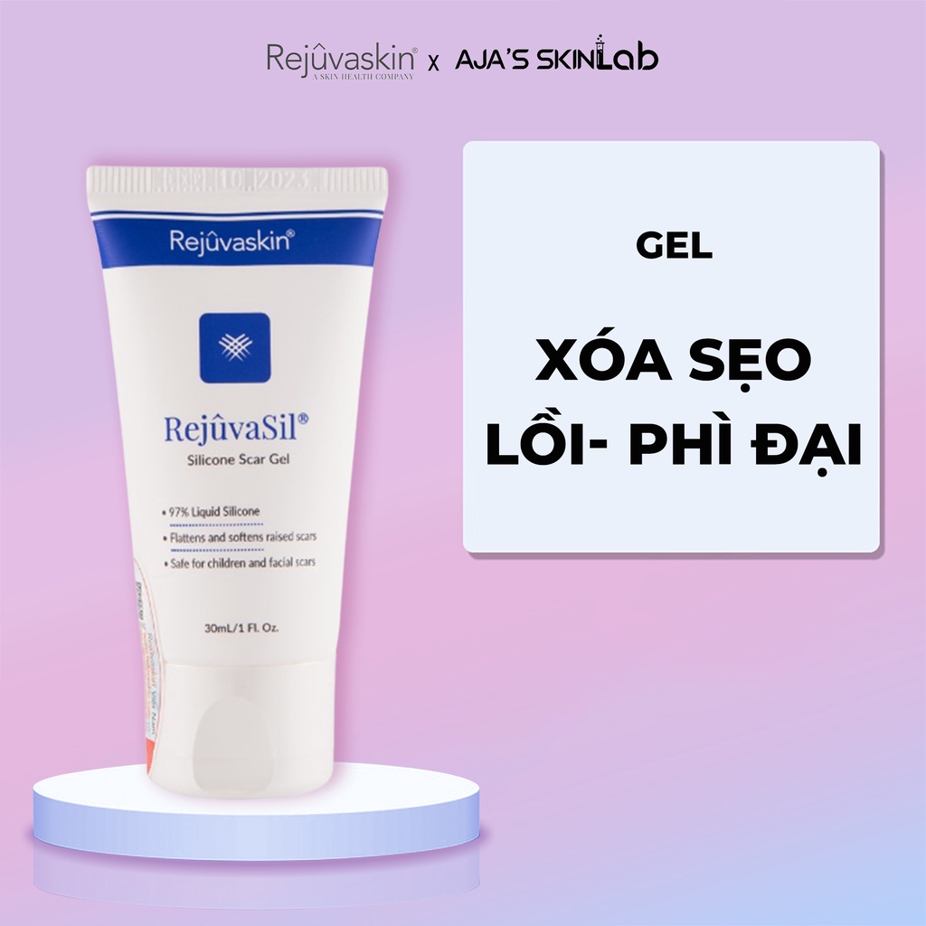 Gel ngăn ngừa, làm xẹp sẹo phì đại Rejuvasil REJUVASKIN 30ml - AJA'S SKINLAB