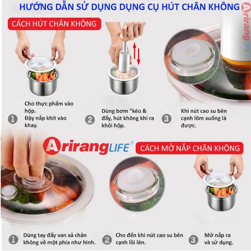 [ Nhập mã BINZHHCA9 Giảm170k ]Hộp Hâm Nóng Arirang Life EL-ALS263 ( Tím )