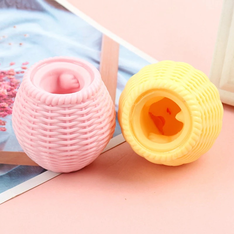 Đồ Chơi Gà Con Bóp Giảm Căng Thẳng Màu Sắc Ngẫu Nhiên