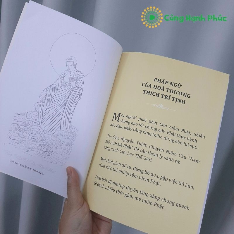 Tập Vở Chép Kinh - Chép 6 chữ Hồng Danh Nam Mô A Di Đà Phật