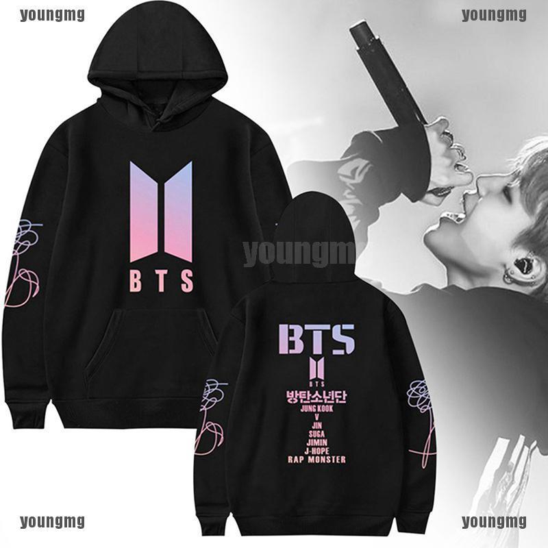 Áo hoodie dài tay thời trang KPOP BTS Bangtan Boys JIMIN V SUGA Rap