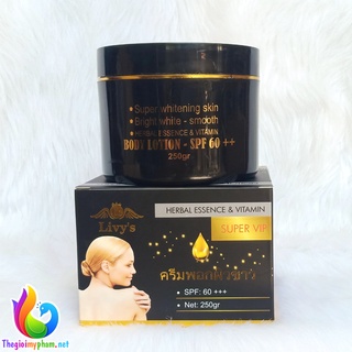 Kem Dưỡng Trắng Da Toàn Thân LiVy's Thái Lan 250g